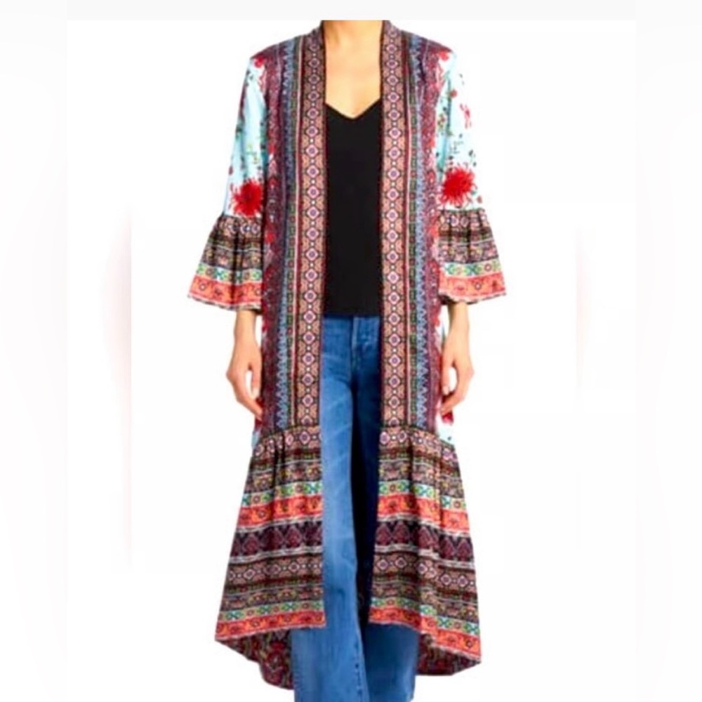 Alice + Olivia Dottie Reversible Kimono Topper size XS/S